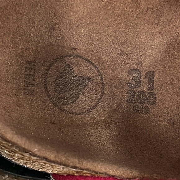 Birkenstock Arizona Vegan Leather Microfibre Flashy Halogen Pink size 13/13.5 - Picture 12 of 16